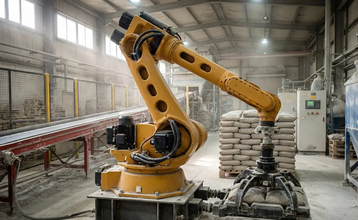 Fully Automatic Robot Palletizer 4-axis 180kg Load Capacity PLC Motor Core Handling Robot
