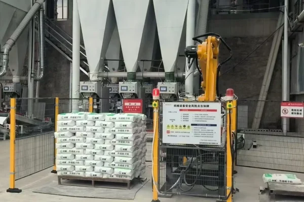 Industrial Palletizing Robotic Arm Automatic Stacker Machine for Feed, Fertilizer, Mortar Bags, Plastic Buckets and Carton Boxes