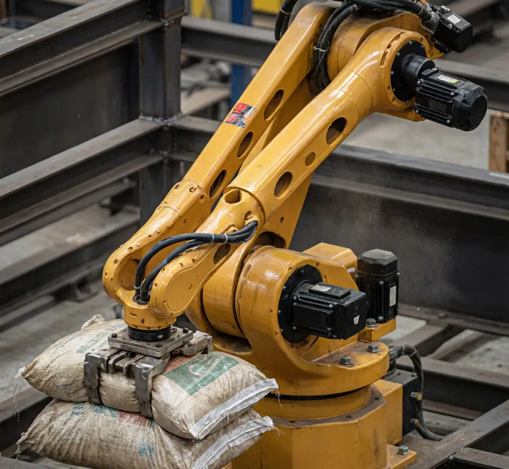 4-axis Robotic Stacker Crane for Fertilizer Bag Stacking and Logistics